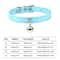 Colorful Adjustable Cat Collar With Bell Leather Style Necklace For Kittens Small Pets 3