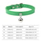 Colorful Adjustable Cat Collar With Bell Leather Style Necklace For Kittens Small Pets 4