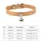 Colorful Adjustable Cat Collar With Bell Leather Style Necklace For Kittens Small Pets 5