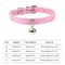 Colorful Adjustable Cat Collar With Bell Leather Style Necklace For Kittens Small Pets 6