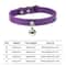 Colorful Adjustable Cat Collar With Bell Leather Style Necklace For Kittens Small Pets 7