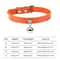 Colorful Adjustable Cat Collar With Bell Leather Style Necklace For Kittens Small Pets 11