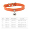 Colorful Adjustable Cat Collar With Bell Leather Style Necklace For Kittens Small Pets 11