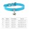 Colorful Adjustable Cat Collar With Bell Leather Style Necklace For Kittens Small Pets 14