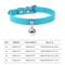 Colorful Adjustable Cat Collar With Bell Leather Style Necklace For Kittens Small Pets 14