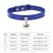 Colorful Adjustable Cat Collar With Bell Leather Style Necklace For Kittens Small Pets 16