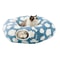Plush Donut Cat Tunnel Bed Round Washable Peekaboo Cave With Hanging Balls 1