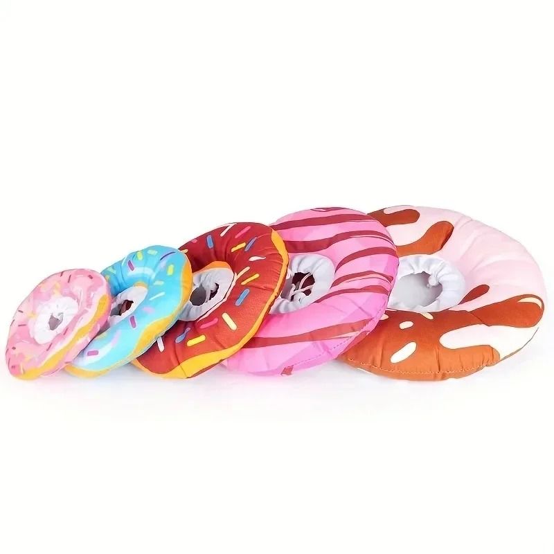 Cute Donut Pet Recovery Collar Adjustable Anti Lick Soft Surgery Cone For Cats Dogs 6