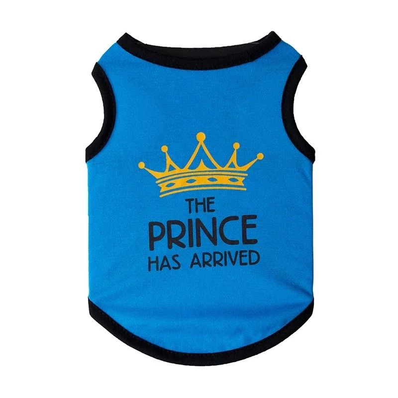 Summer Cotton Sphynx Cat T Shirt Vest Princess Print For Small Cats Puppies 7
