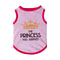 Summer Cotton Sphynx Cat T Shirt Vest Princess Print For Small Cats Puppies 4