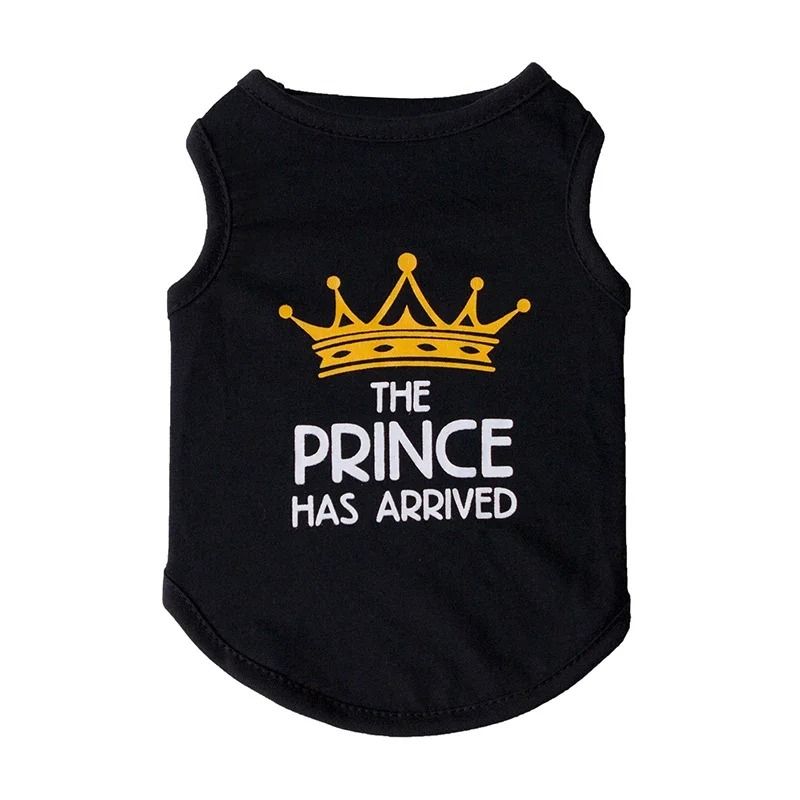 Summer Cotton Sphynx Cat T Shirt Vest Princess Print For Small Cats Puppies 5