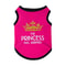 Summer Cotton Sphynx Cat T Shirt Vest Princess Print For Small Cats Puppies 3