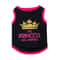 Summer Cotton Sphynx Cat T Shirt Vest Princess Print For Small Cats Puppies 2