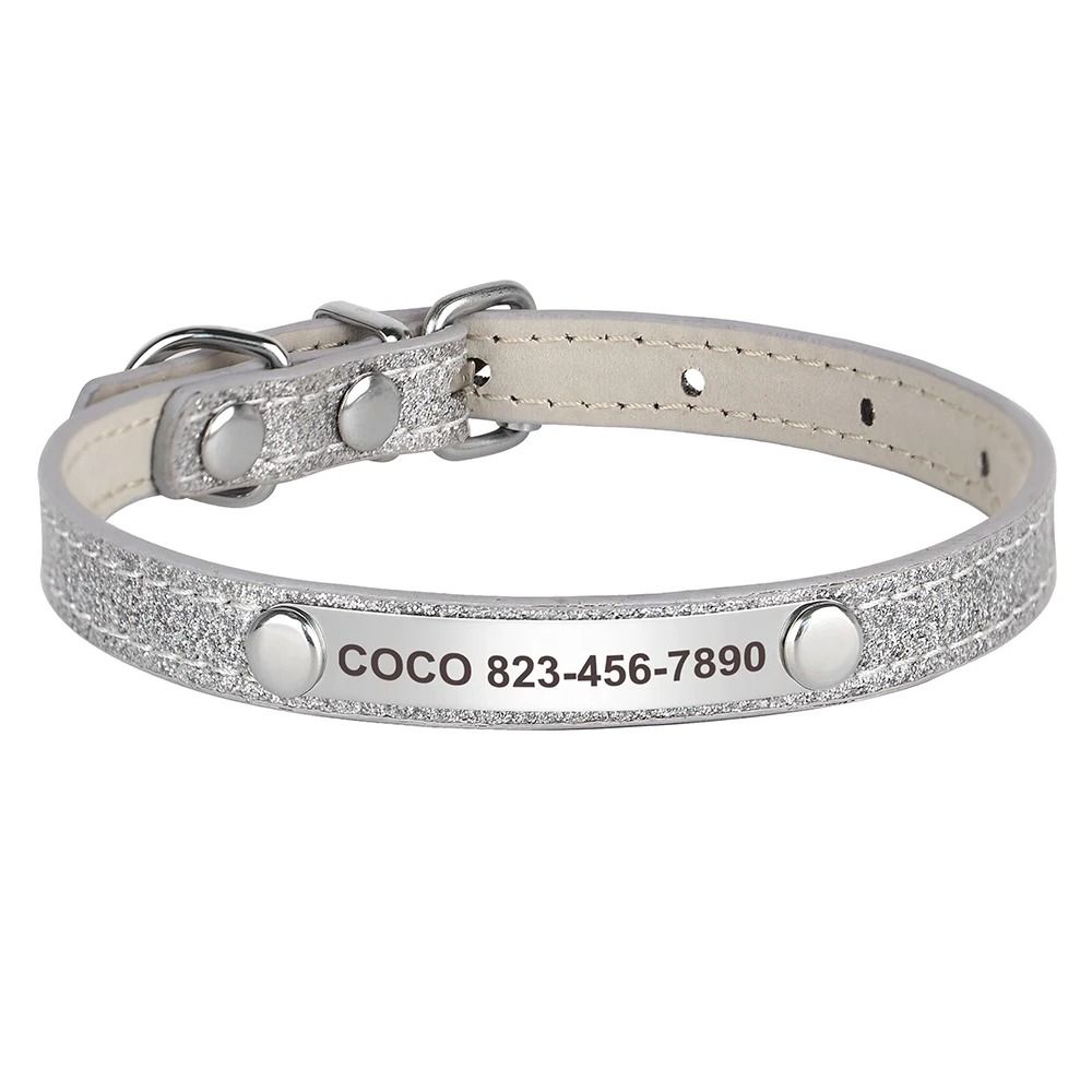 Personalized Cat ID Collar With Bell Custom Anti Lost Name Tag For Small Pets Safety 1