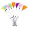 Five Piece Cat Feather Wand Toy Set With Bell For Interactive Kitten Exercise Play 5