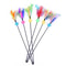Five Piece Cat Feather Wand Toy Set With Bell For Interactive Kitten Exercise Play 7
