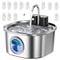 Wireless Stainless Steel Cat Water Fountain With Sensor Rechargeable 3L Pet Drinking Dispenser Bowl 4