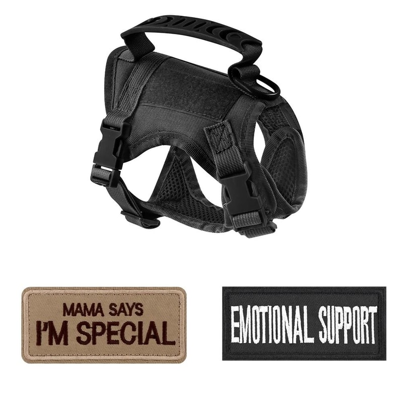 Tactical Escape Proof Cat Harness Adjustable Military Style Vest For Outdoor Walking And Training 5