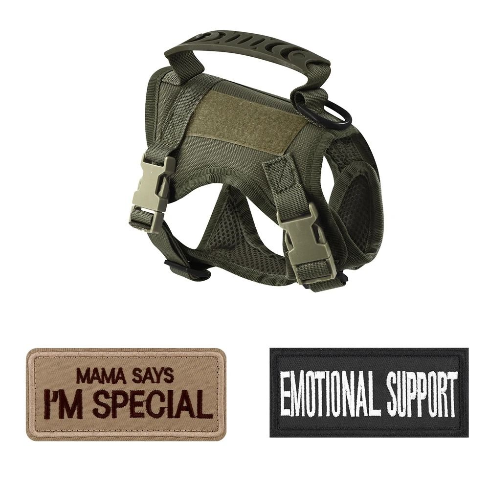 Tactical Escape Proof Cat Harness Adjustable Military Style Vest For Outdoor Walking And Training 6