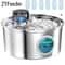 Wireless Stainless Steel Cat Water Fountain With Motion Sensor Rechargeable Pet Drinking Dispenser 10