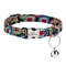 Personalized Printed Cat Collar With Engraved Nameplate Bell Adjustable Anti Lost Kitten Puppy Safe 15