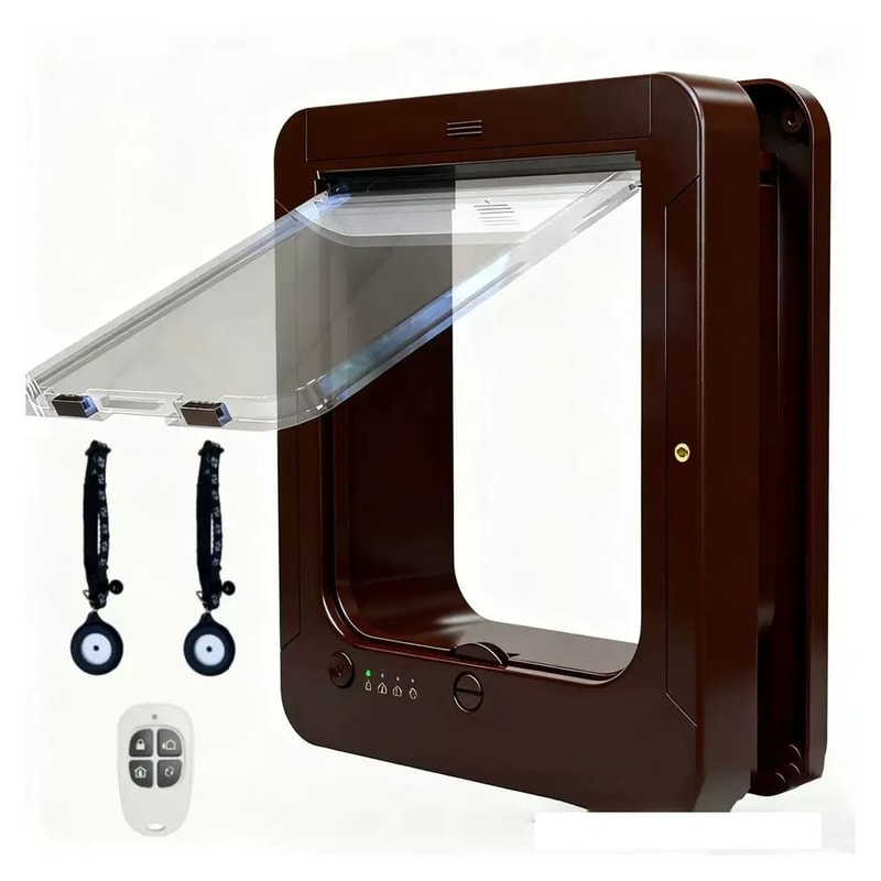 Automatic Smart Cat Door With Microchip Sensor Direction Control For Dogs And Cats 3