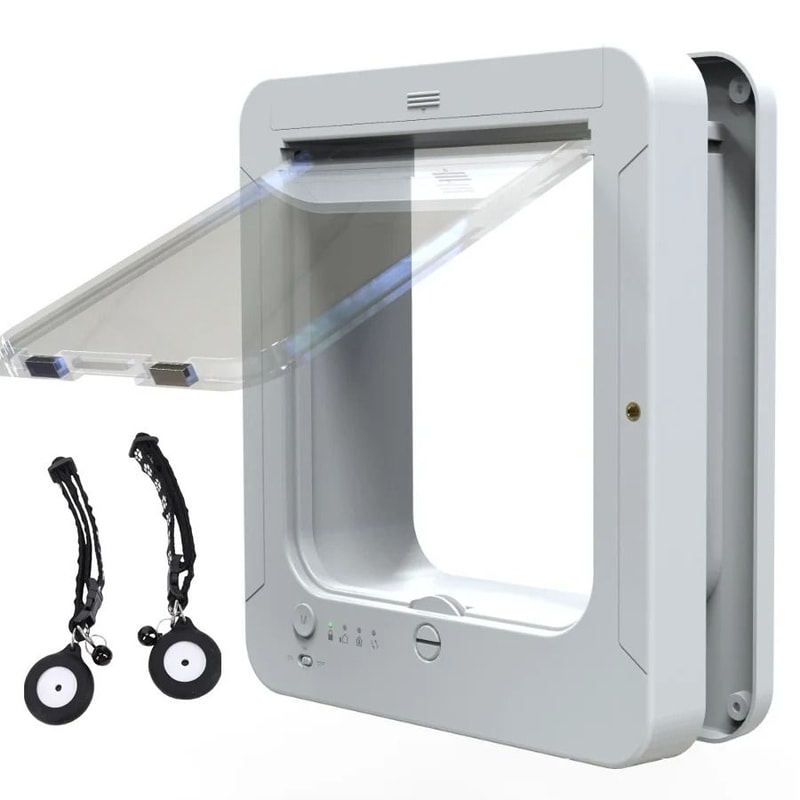 Automatic Smart Cat Door With Microchip Sensor Direction Control For Dogs And Cats 11