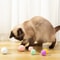 Ten Piece Colorful Plush Pom Pom Cat Toy Balls For Chewing Chasing And Interactive Play 0