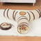 Foldable Cat Tunnel Toy Collapsible All Season Hideaway Tube For Indoor Exercise And Play 7