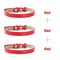 Three Piece Soft PU Leather Cat Collar Set Solid Color Adjustable For Kittens Puppies Chihuahuas 3