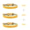 Three Piece Soft PU Leather Cat Collar Set Solid Color Adjustable For Kittens Puppies Chihuahuas 4