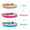 Three Piece Soft PU Leather Cat Collar Set Solid Color Adjustable For Kittens Puppies Chihuahuas 6