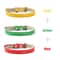 Three Piece Soft PU Leather Cat Collar Set Solid Color Adjustable For Kittens Puppies Chihuahuas 8