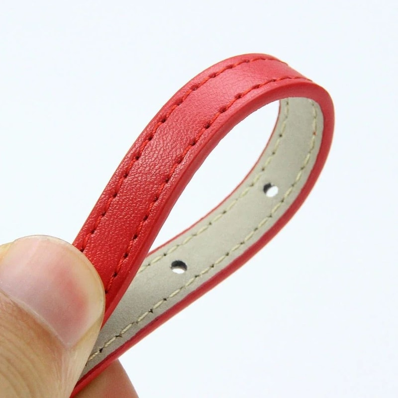 Three Piece Soft PU Leather Cat Collar Set Solid Color Adjustable For Kittens Puppies Chihuahuas 15