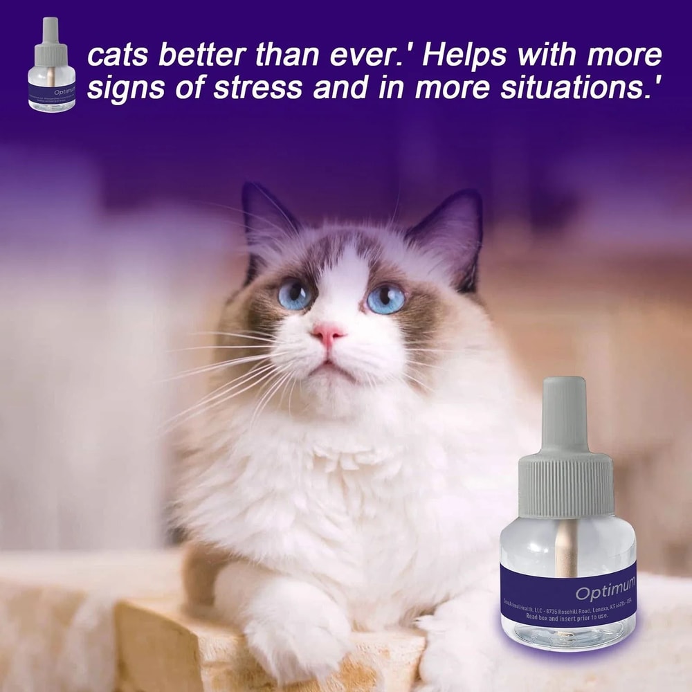 YHOPE Classic Calm Cat Refill Three Pack 48ml Soothing Diffuser Support For Stressful Pet Moments 5