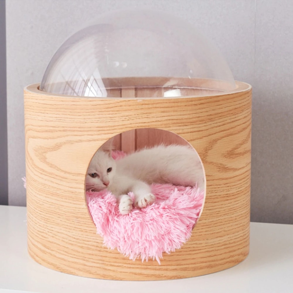 Clear Acrylic Cat Capsule Dome Replacement For Window Perch Bed Tree Shelf And DIY Furniture 2