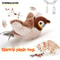 USB Rechargeable Flapping Bird Cat Toy With Catnip Chirping Sound For Interactive Kitten Play 10