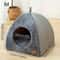Warm Closed Triangle Cat House Thickened Deep Sleep Tent Bed For Cats And Small Dogs 2