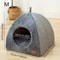 Warm Closed Triangle Cat House Thickened Deep Sleep Tent Bed For Cats And Small Dogs 2