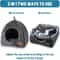 Warm Closed Triangle Cat House Thickened Deep Sleep Tent Bed For Cats And Small Dogs 7