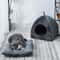 Warm Closed Triangle Cat House Thickened Deep Sleep Tent Bed For Cats And Small Dogs 8