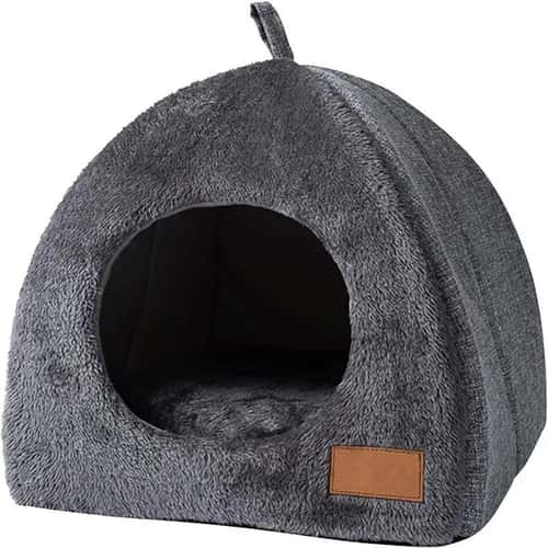Warm Closed Triangle Cat House Thickened Deep Sleep Tent Bed For Cats And Small Dogs