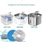 Cat Water Fountain Replacement Filters For Stainless Steel 2L Pet Dispensers Cleaner Drinking Water 5