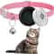 AirTag Cat Collar With QR ID Tag Reflective Breakaway Pet Tracker Holder 5
