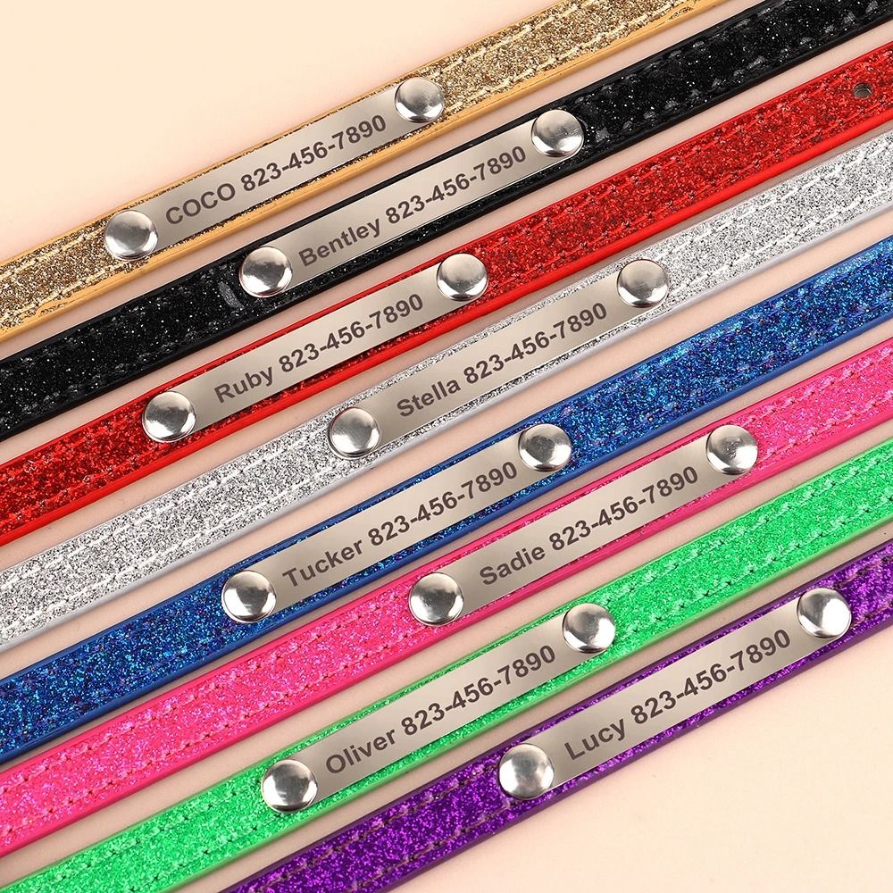 Personalized Cat Collar With Engraved ID Tag For Kittens And Small Dogs 12