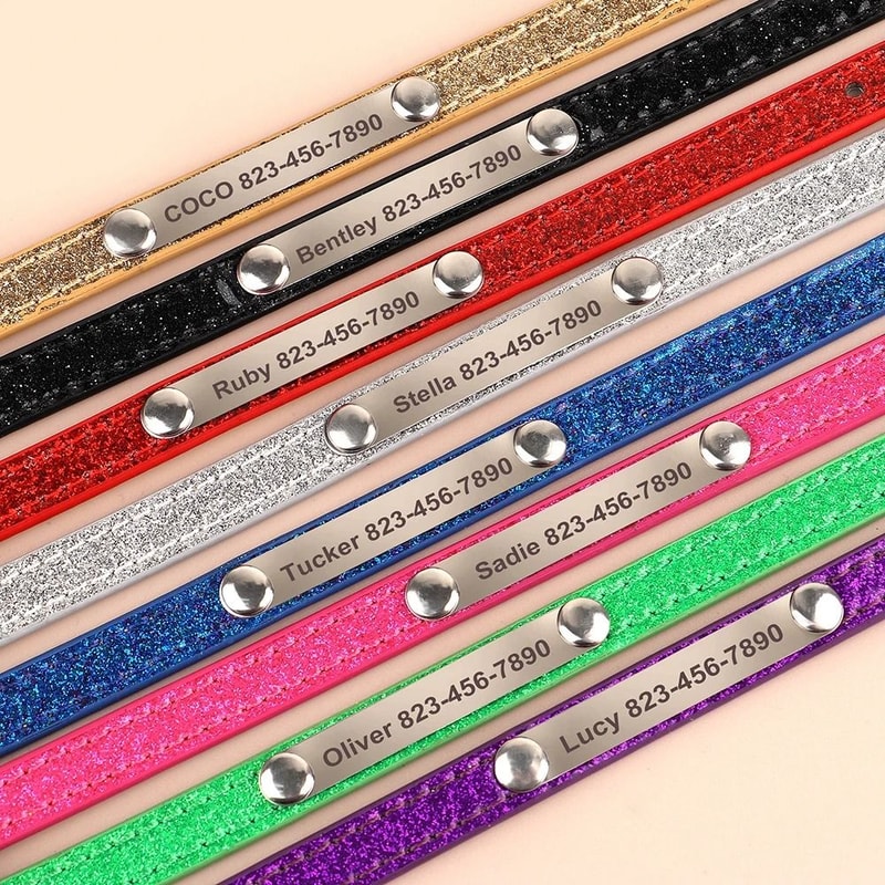 Personalized Cat Collar With Engraved ID Tag For Kittens And Small Dogs 12