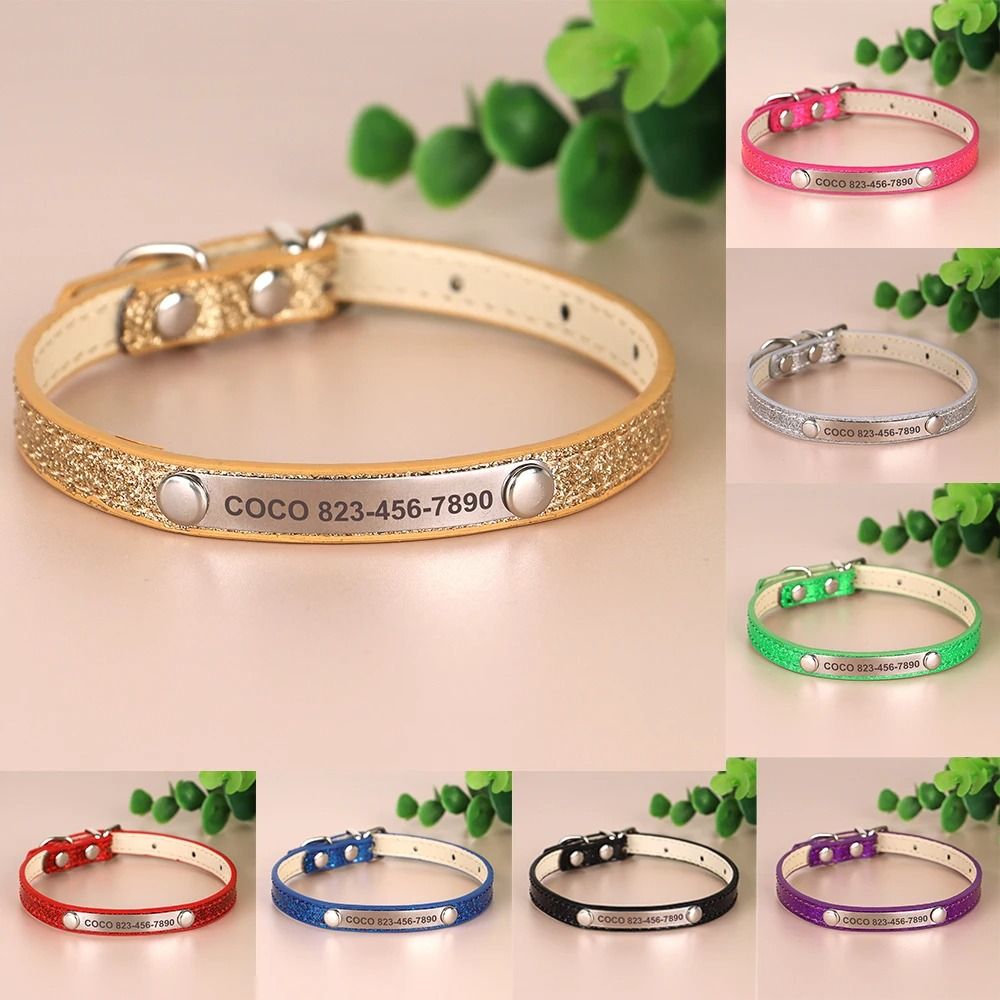 Personalized Cat Collar With Engraved ID Tag For Kittens And Small Dogs 13