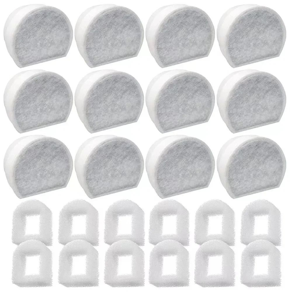 Pet Fountain Filters Replacement Set For PetSafe Avalon Pagoda Sedona 2