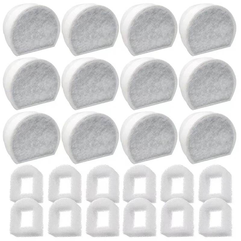 Pet Fountain Filters Replacement Set For PetSafe Avalon Pagoda Sedona 2