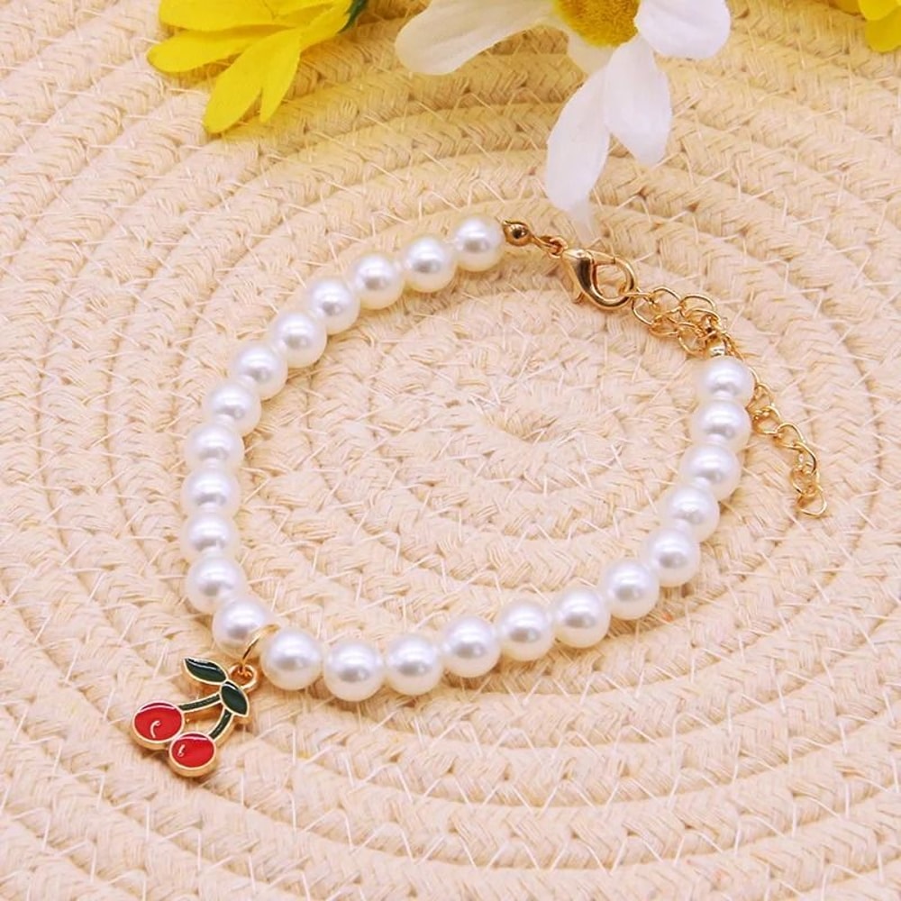 Pearl Pet Collar Necklace For Dogs Cats And Puppies 4